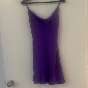 Elegant Purple Mini Dress